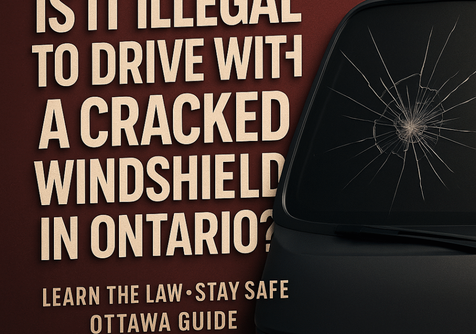 is it illegal to drive with a crack windshield