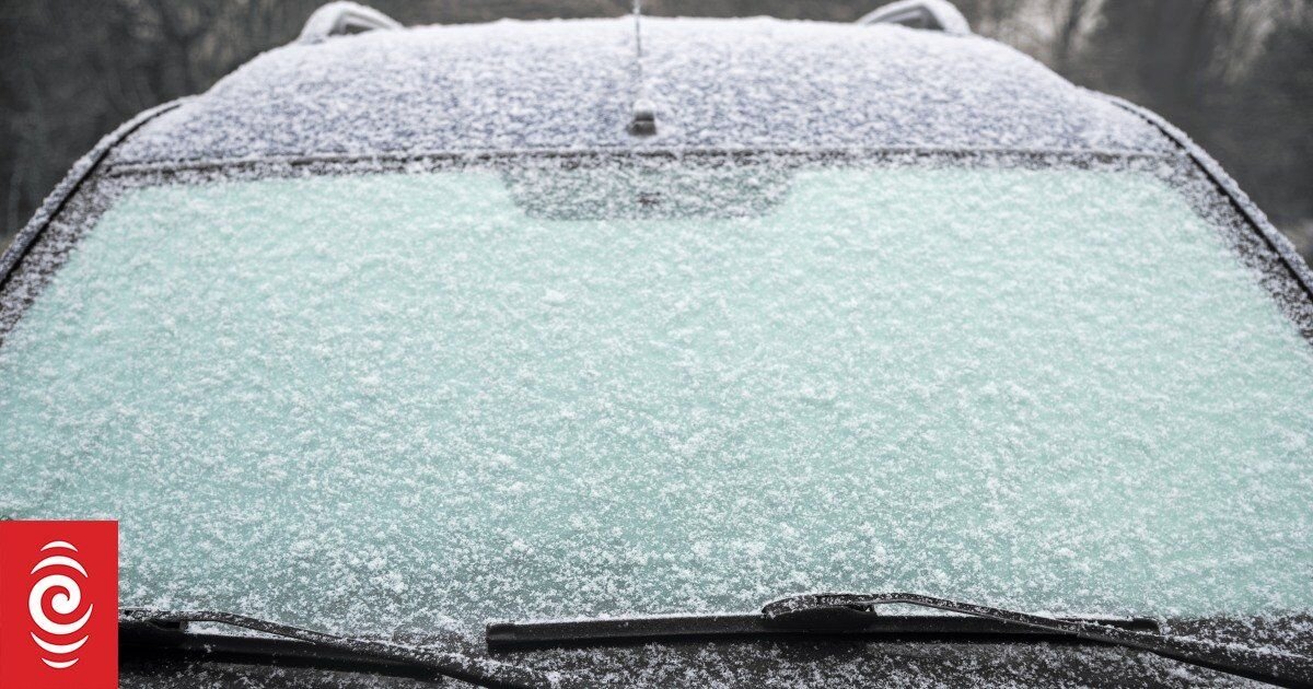Windshield frosts on the inside of a car during a cold Ottawa winter morning